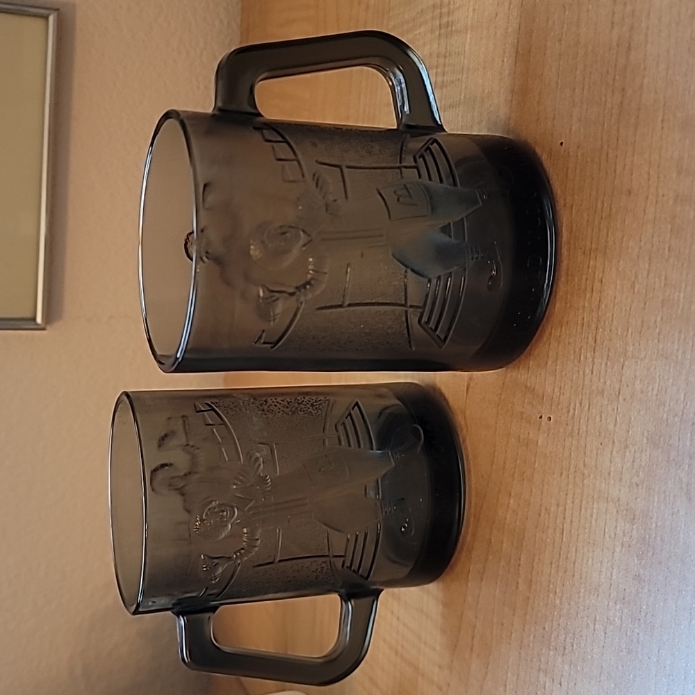 Vintage Ronald McDonald with football coffee mugs